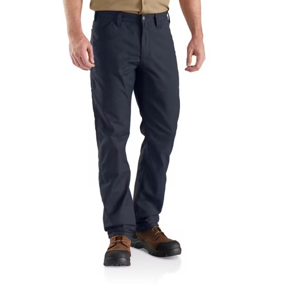 CARHARTT Rugged Flex Relaxed Fit Canvas Work Pant in Navy - Picture 1 of 9